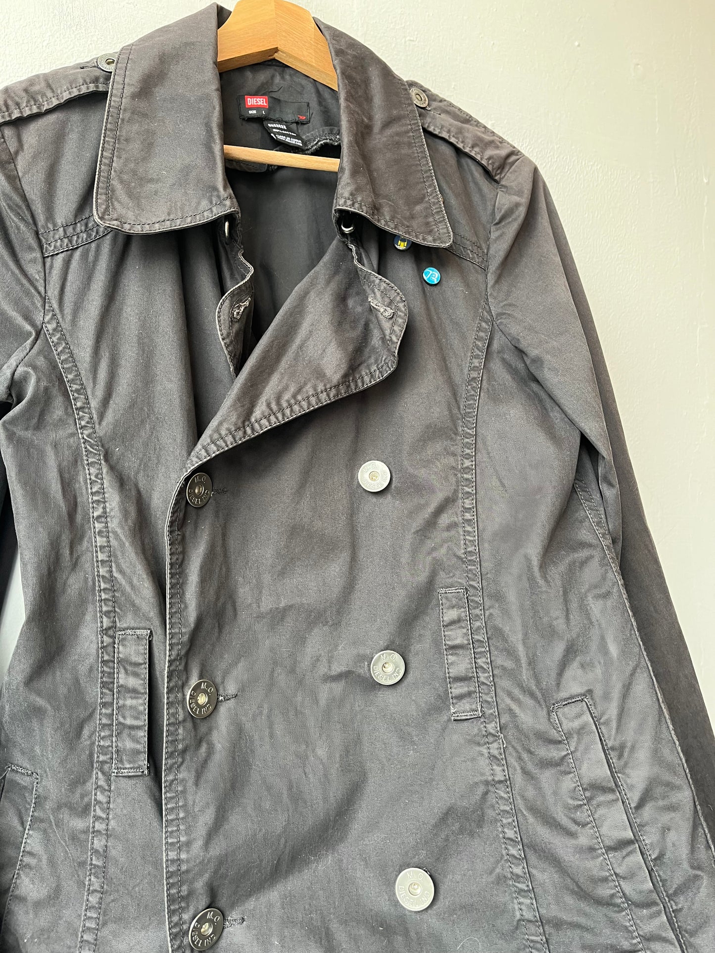 Y2K Diesel Trench Coat