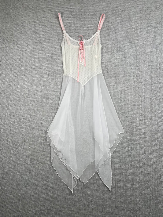 90's Asymmetrical Slip Dress