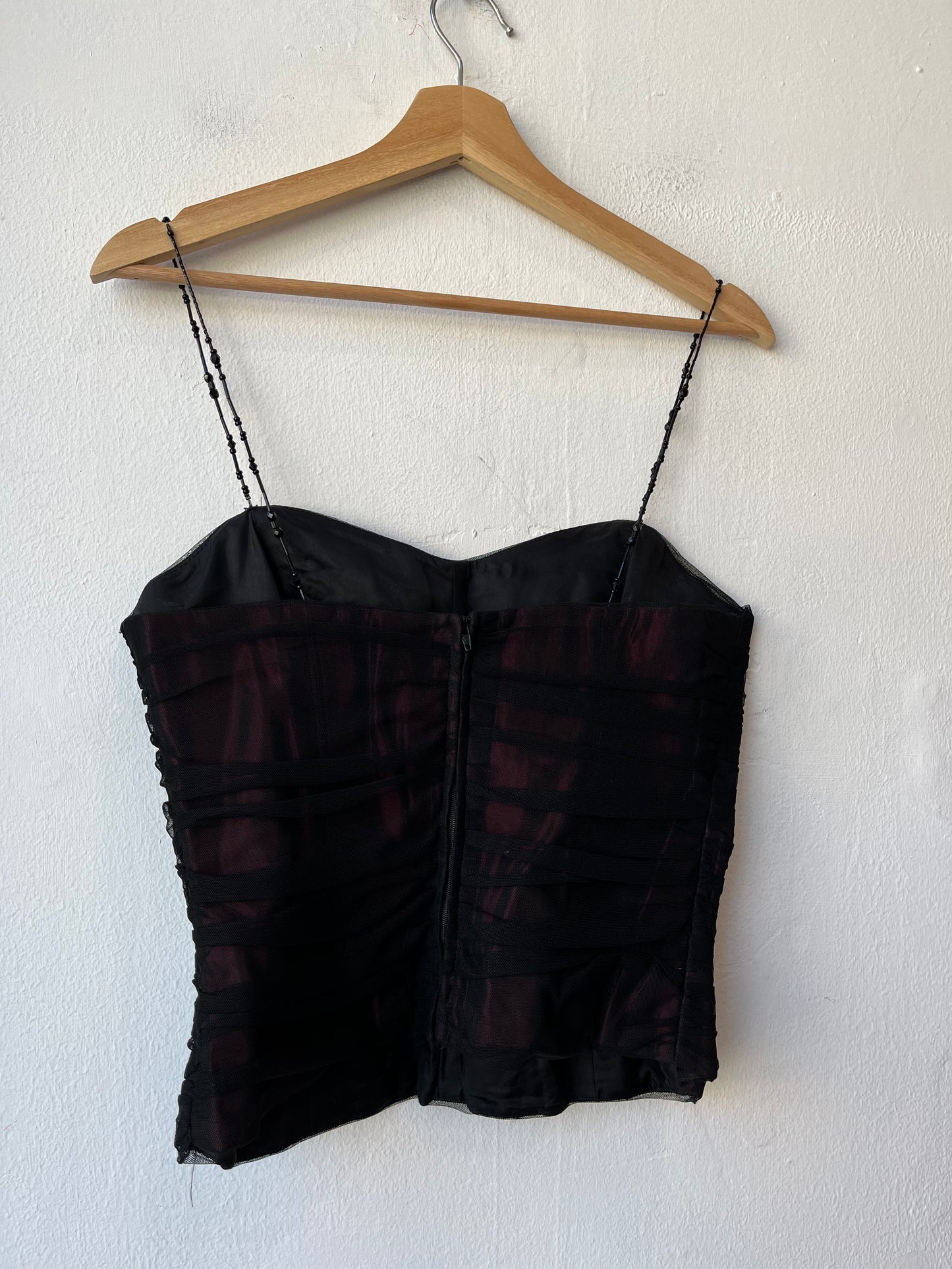 90's Beaded Corset Top