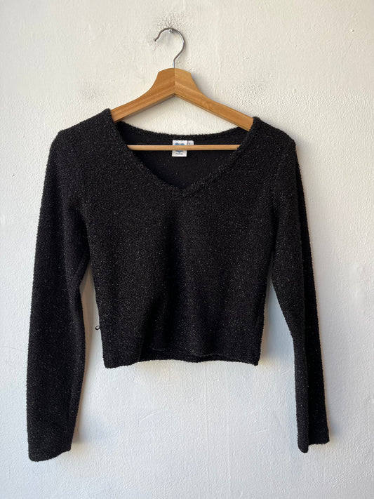 Y2K Sparkly Long Sleeve Top