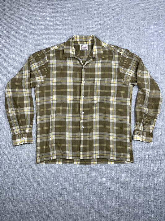 70's Penneys Plaid Button Down Shirt