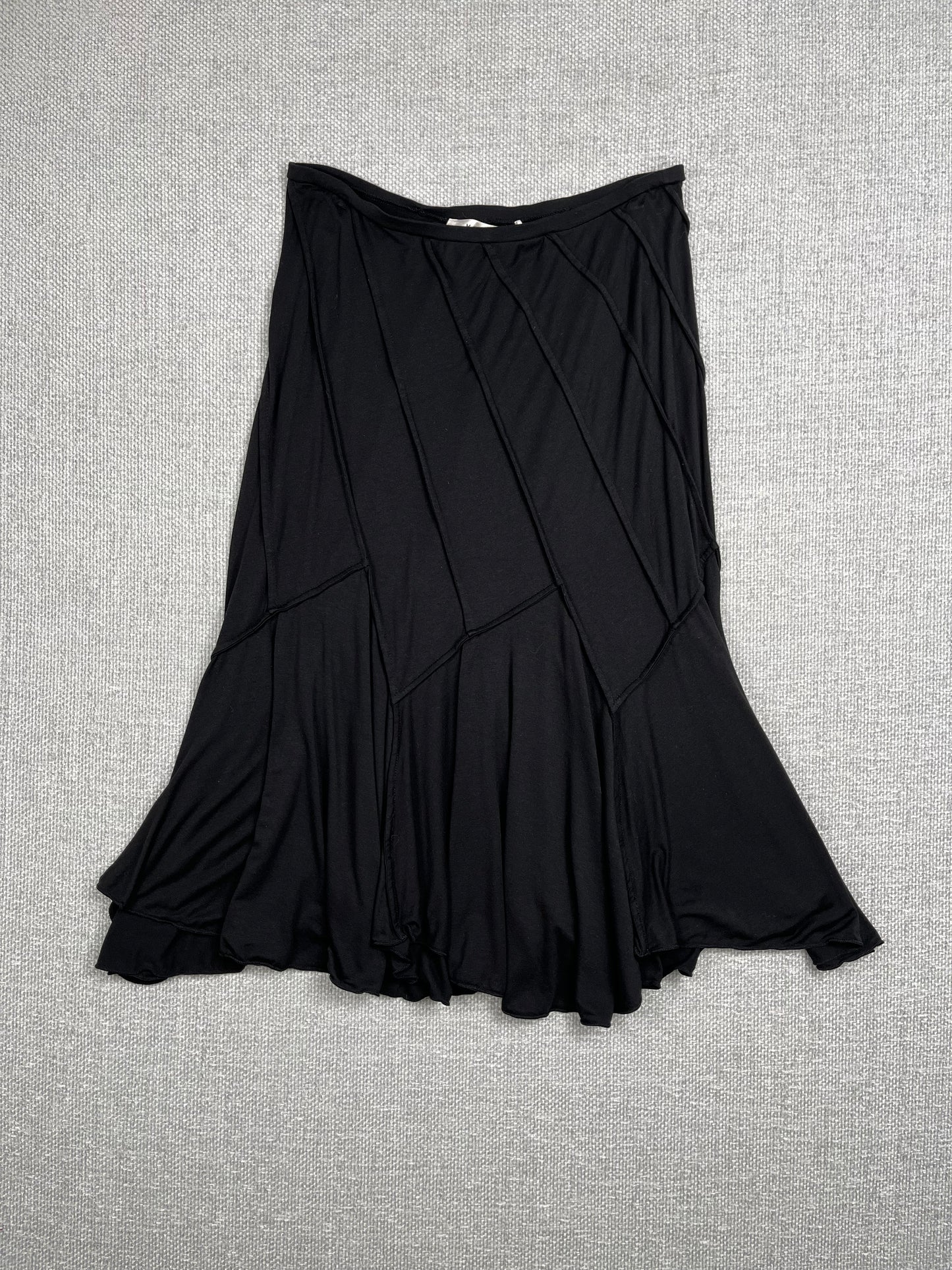 Y2K Black Textured Skirt 29-34"