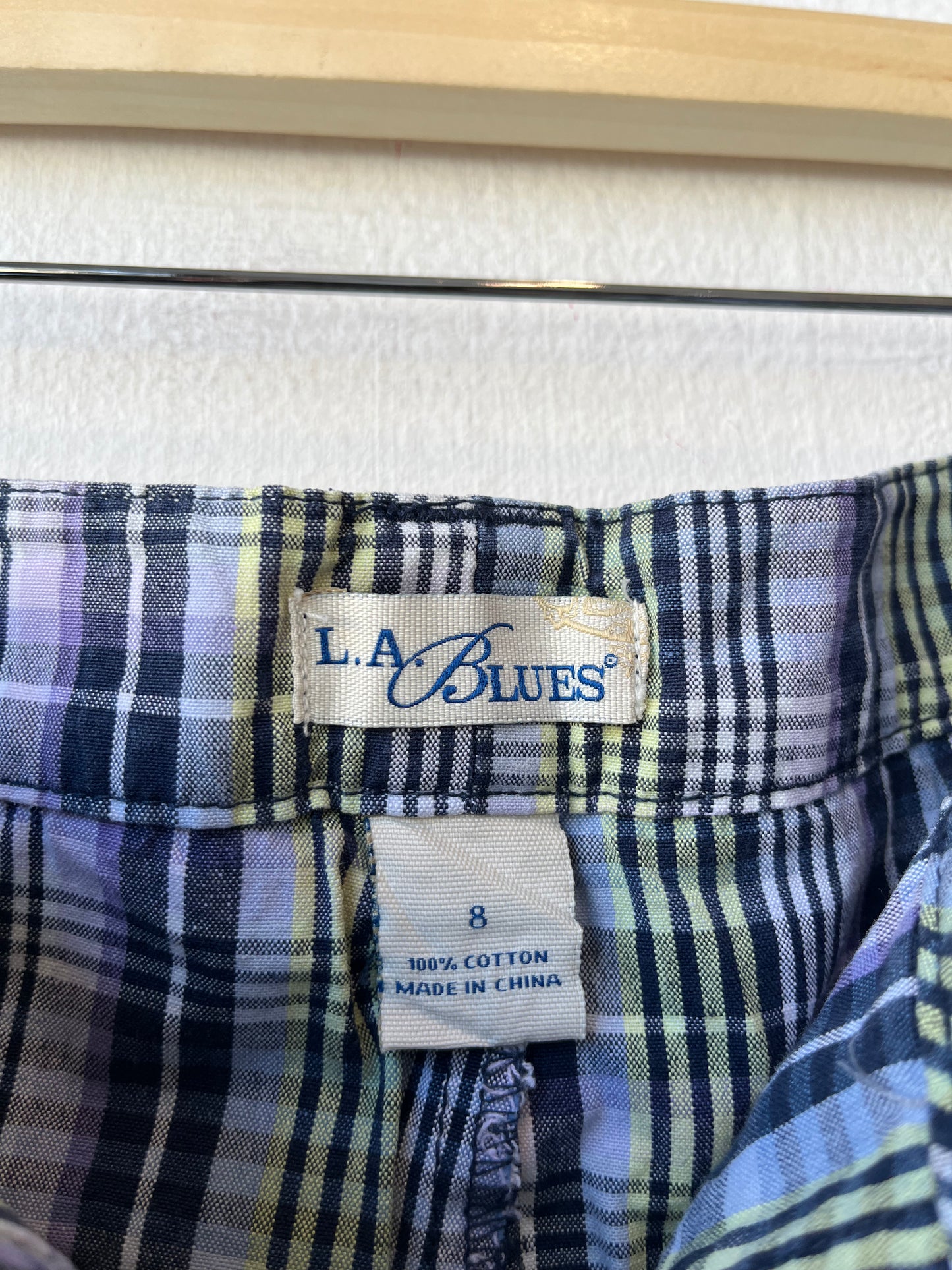 Y2K Plaid Mini Skirt 30"