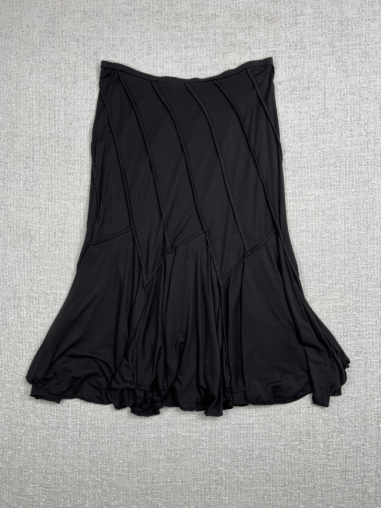 Y2K Black Textured Skirt 29-34"