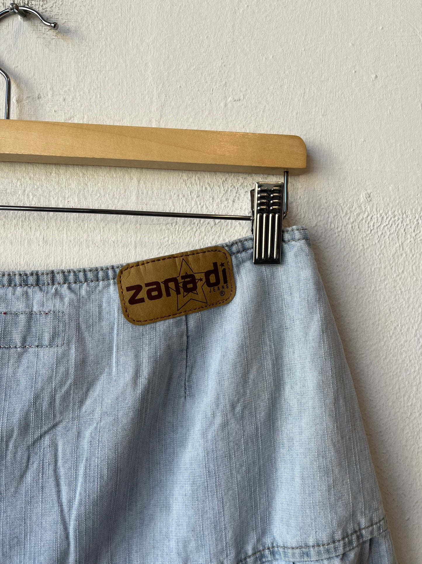 Y2K Zana Di Tiered Denim Skirt 30"