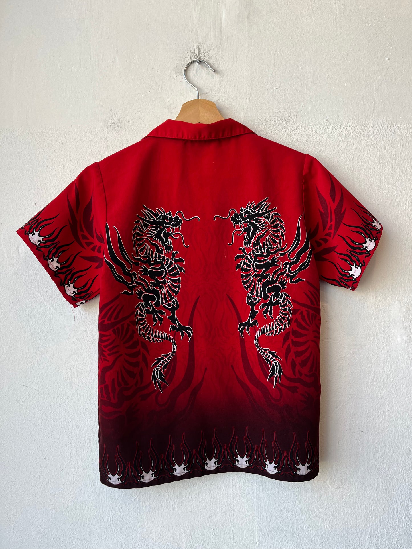 Y2K Dragon Button Up Shirt