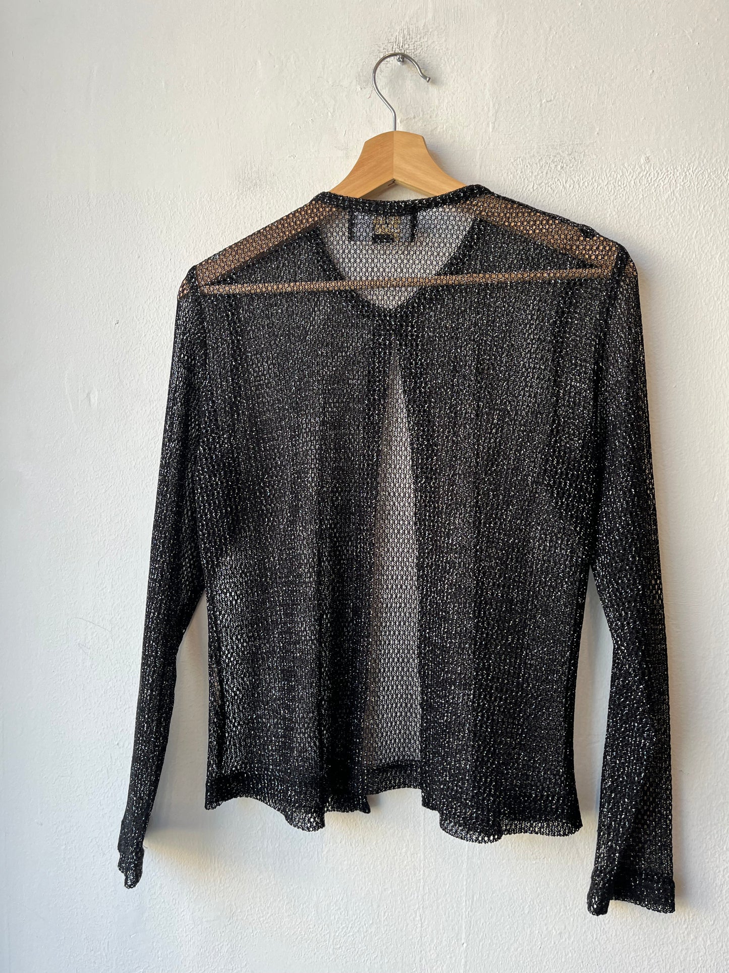 90's Sparkly Mesh Cardigan