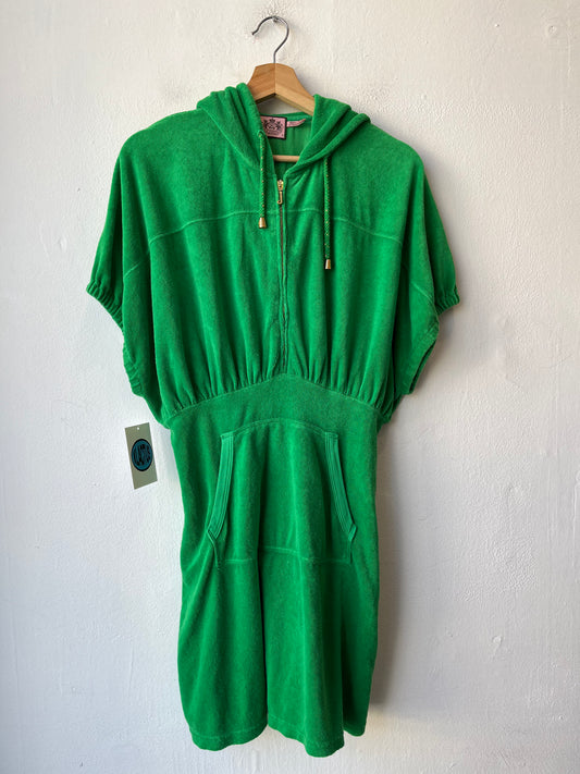 Y2K Juicy Couture Green Terry Dress