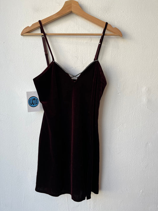Y2K Fredrick's Velour Mini Dress