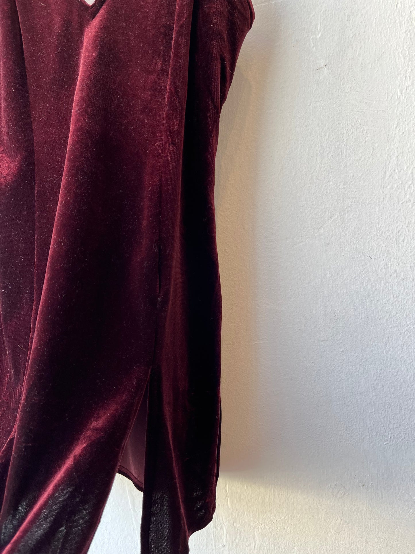 Y2K Fredrick's Velour Mini Dress