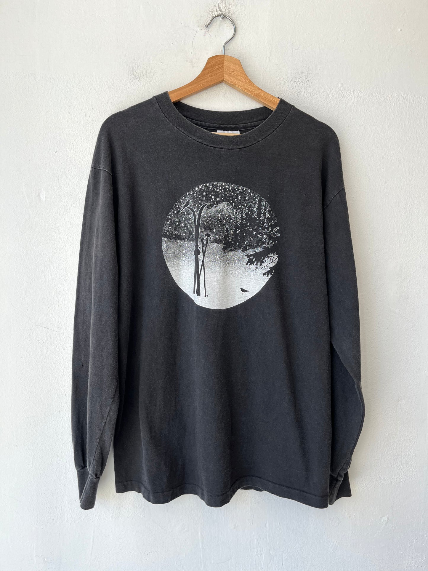 90's Skiing Long Sleeve Shirt