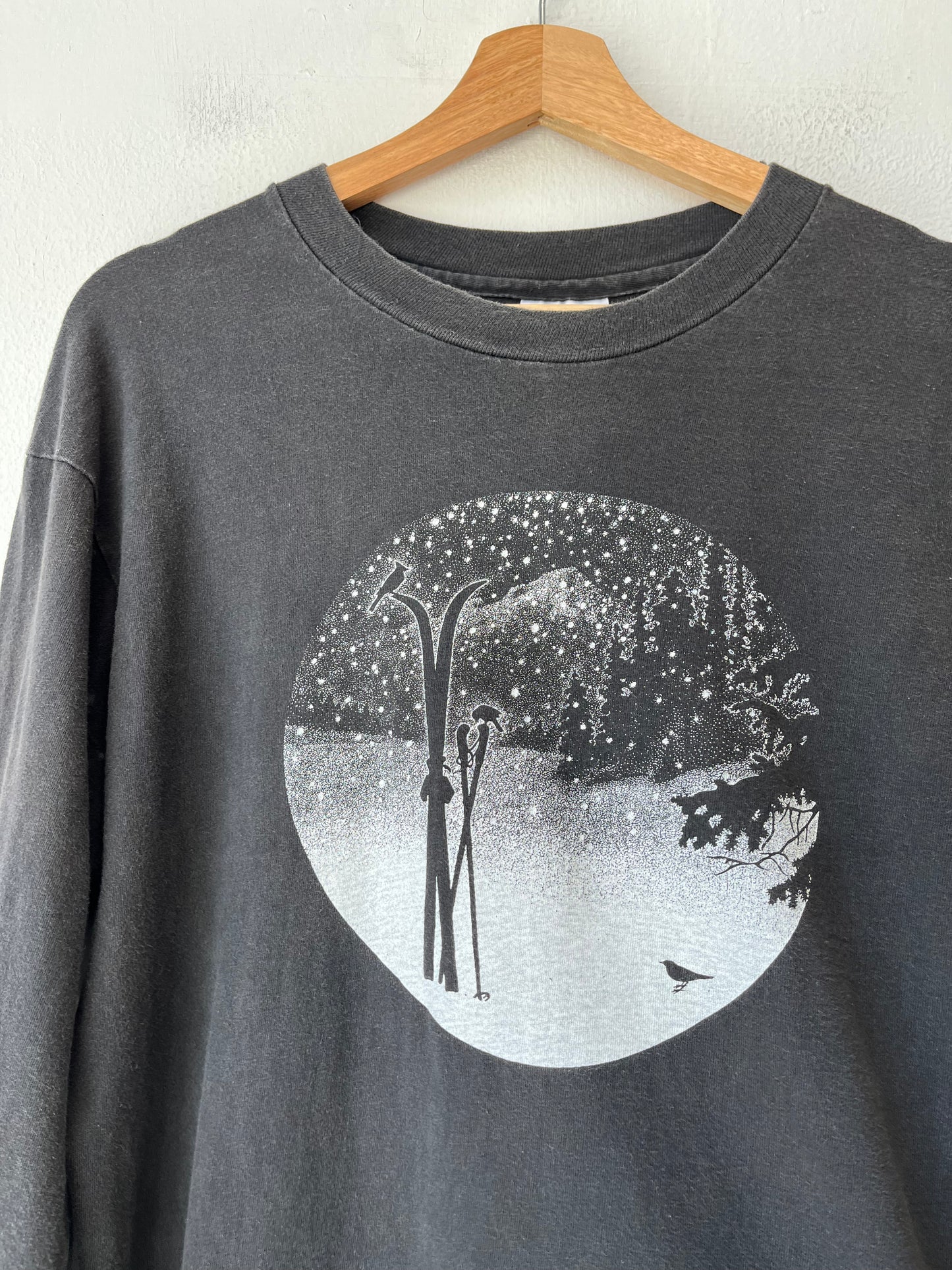 90's Skiing Long Sleeve Shirt