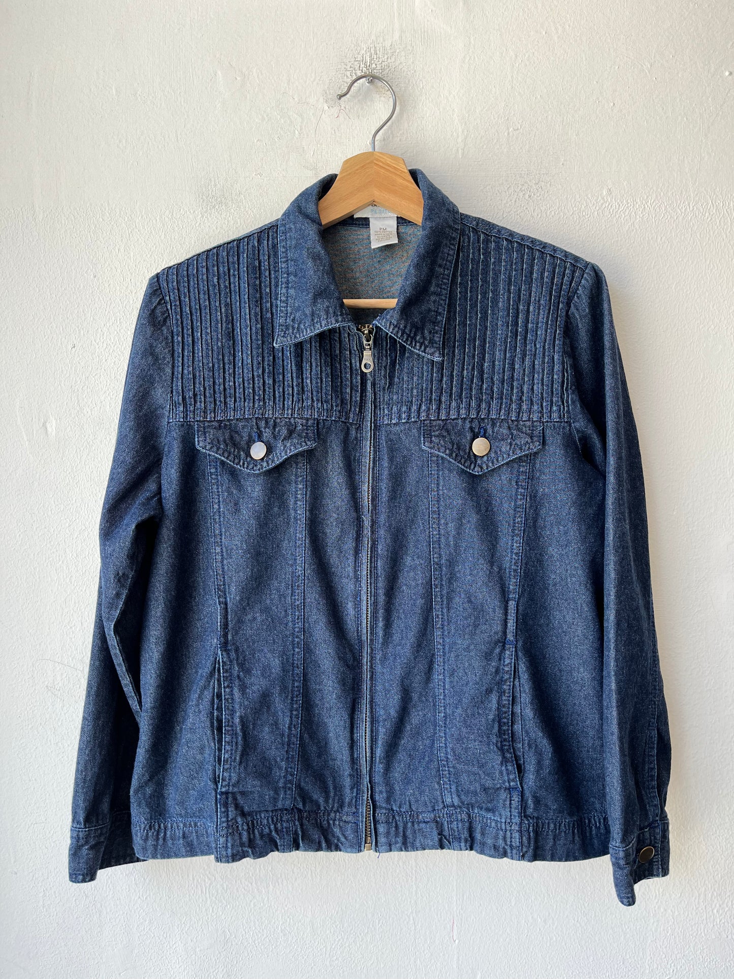 Y2K Denim Zip Up Jacket