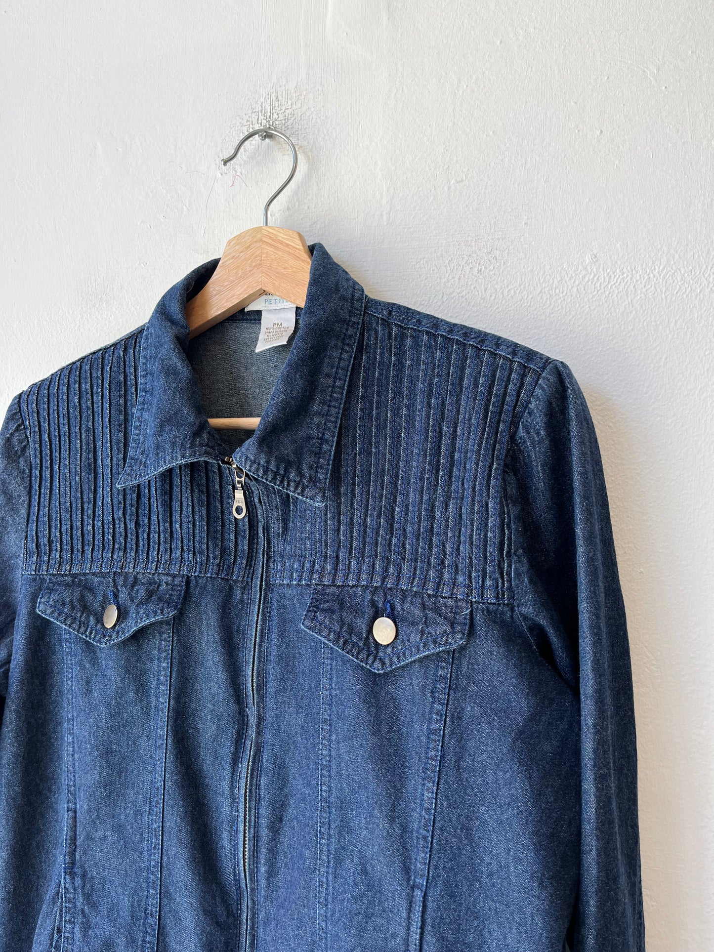 Y2K Denim Zip Up Jacket