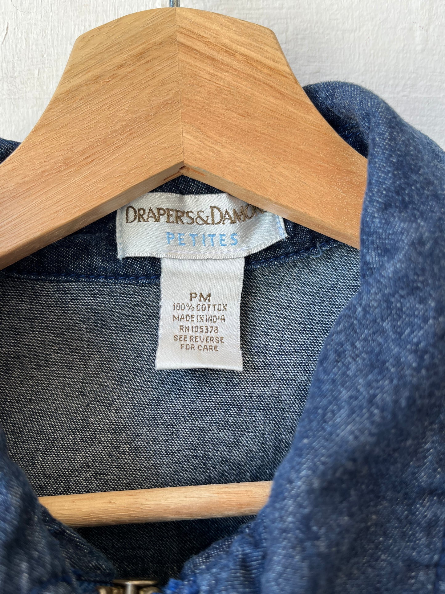 Y2K Denim Zip Up Jacket