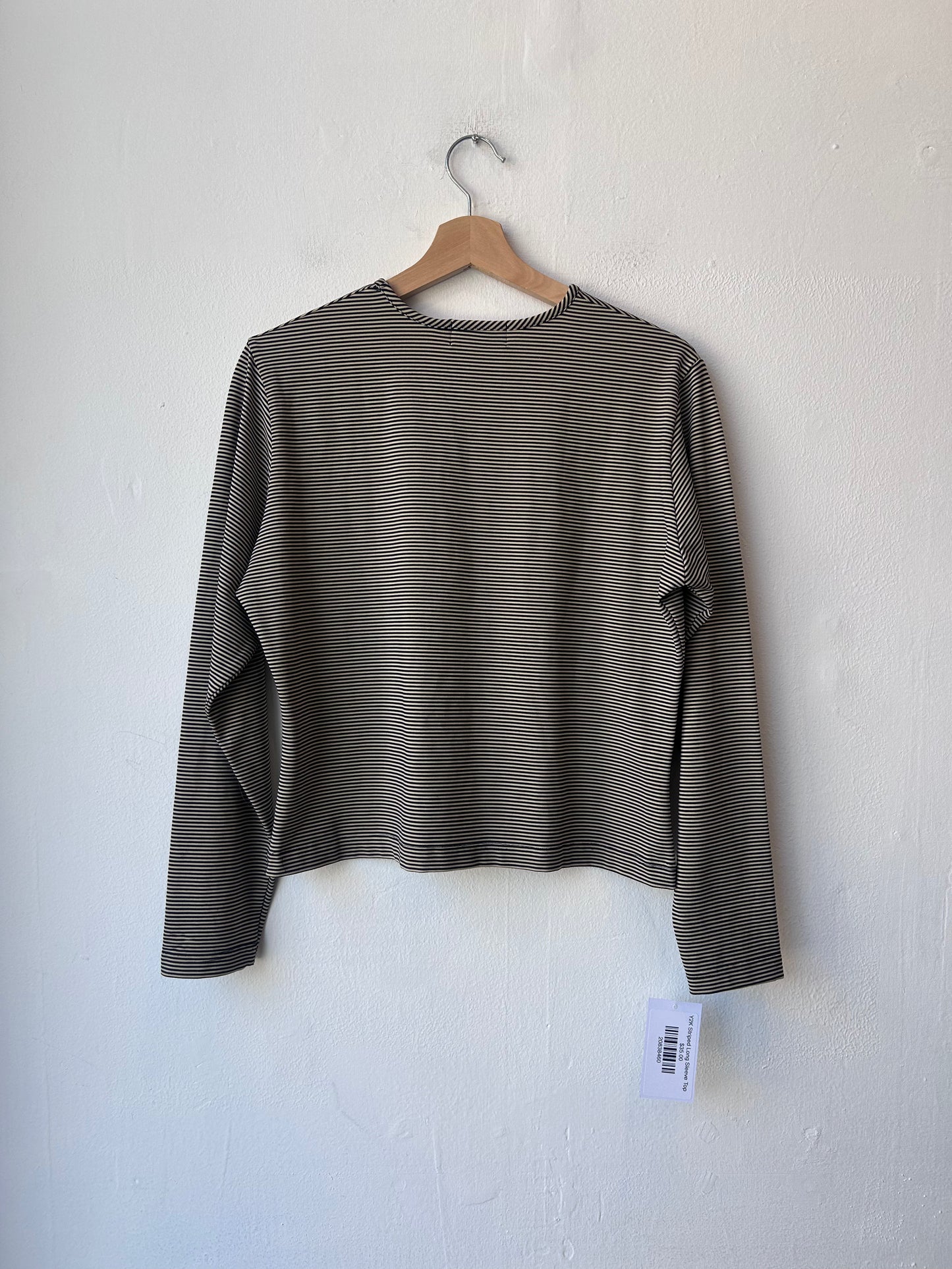 Y2K Striped Long Sleeve Top