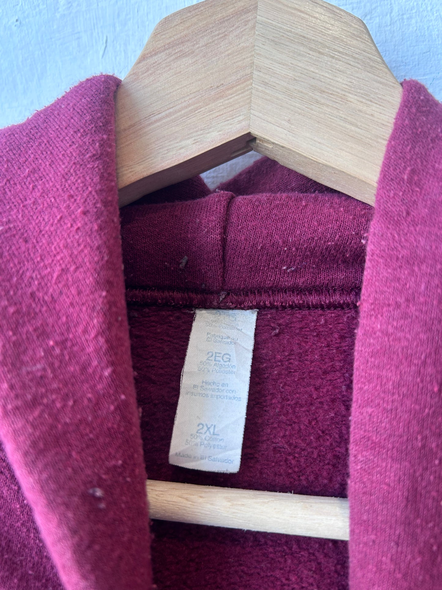 90's Maroon Hoodie
