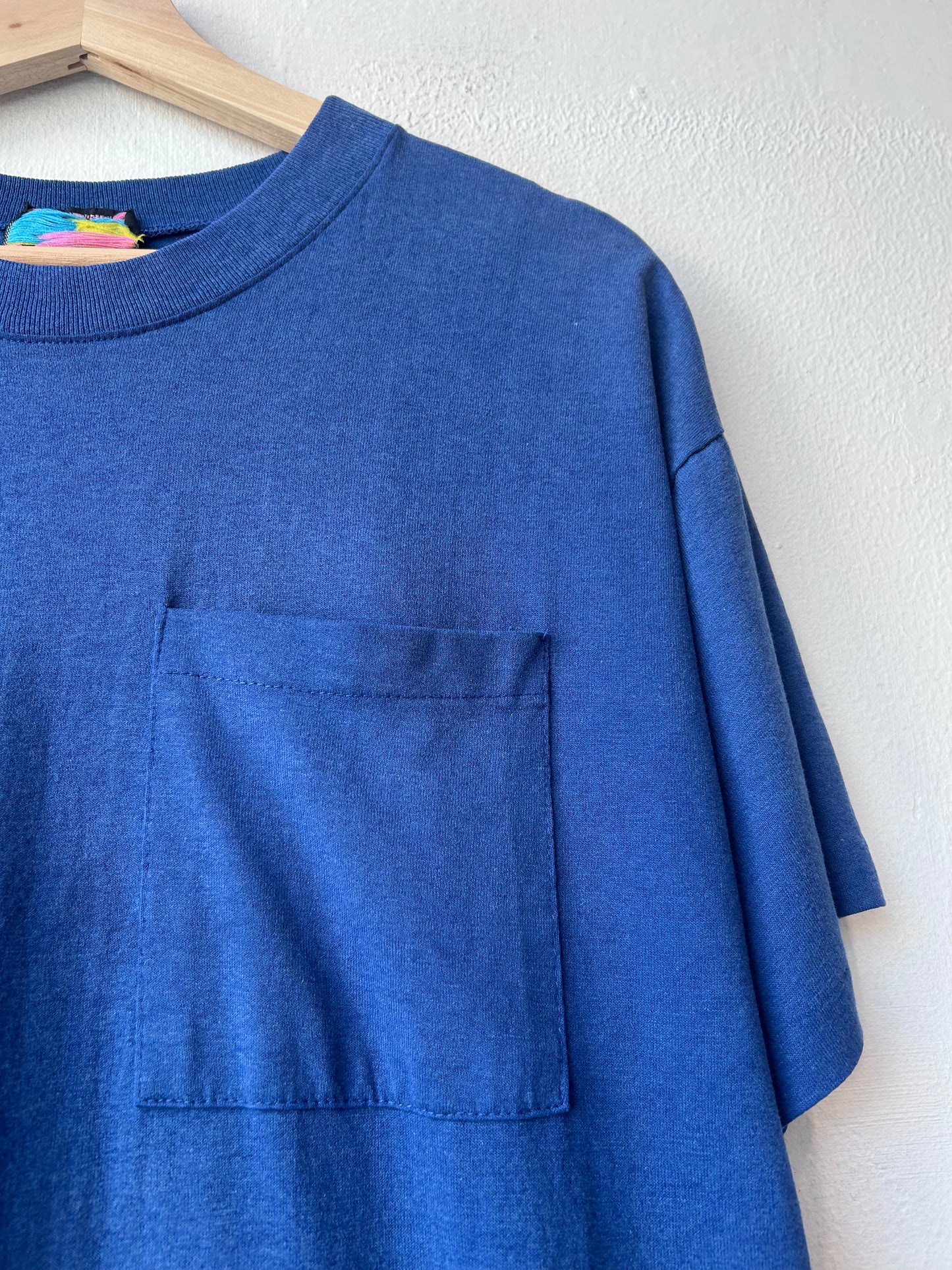 90's Blue Pocket Tee