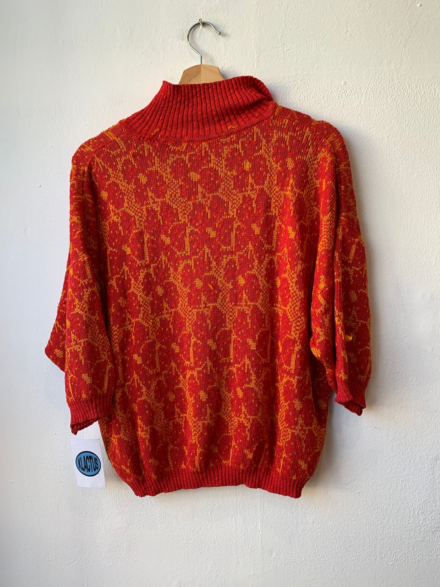 80's Floral Knit Sweater