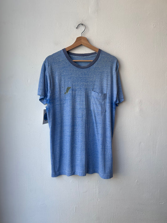 80's Distressed Pocket Tee
