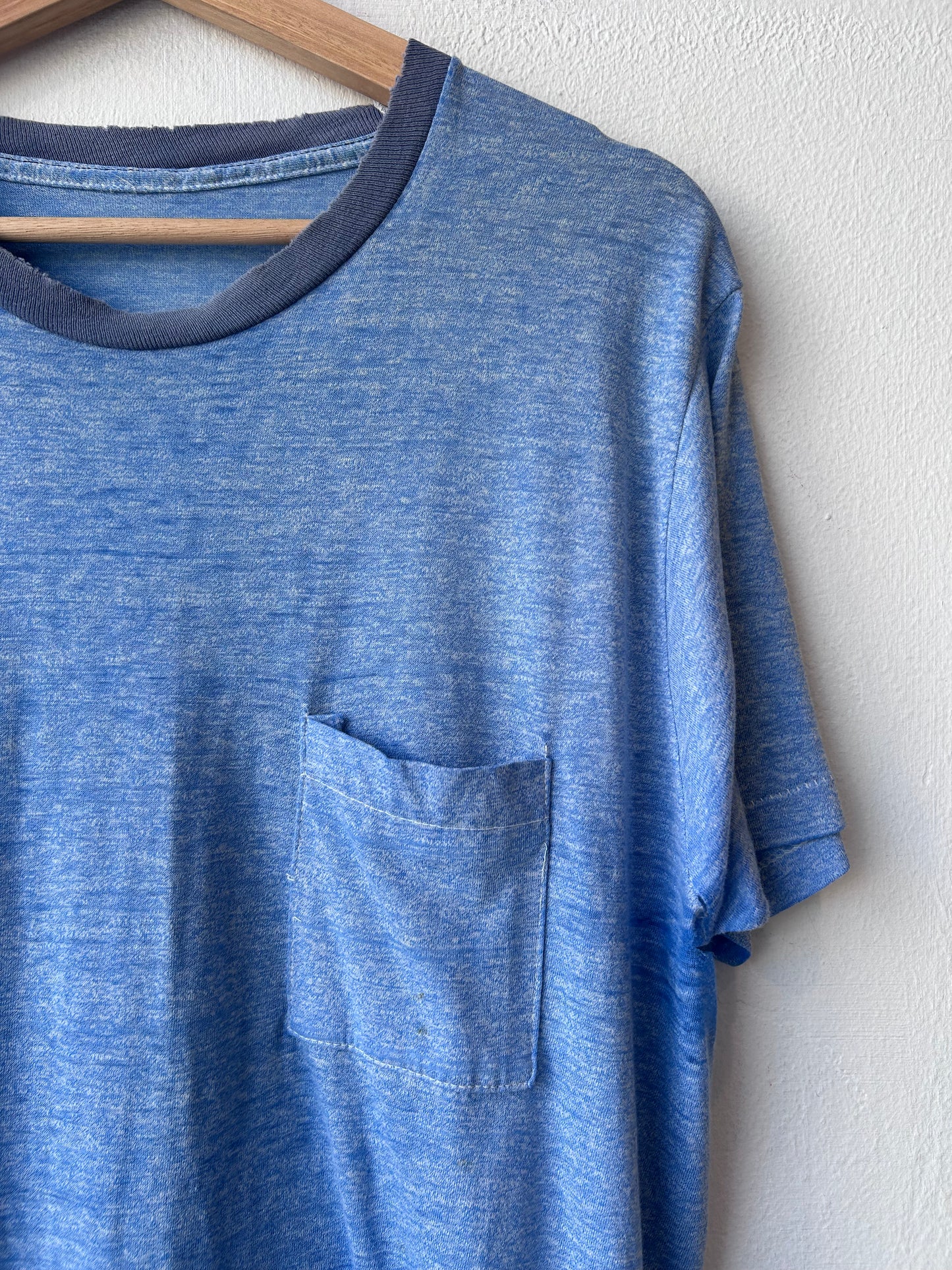 80's Distressed Pocket Tee