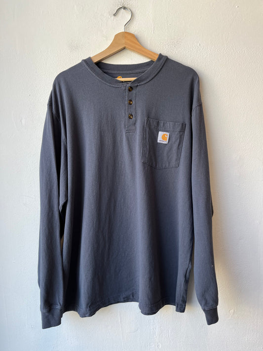 Y2K Carhartt Henley Long Sleeve Shirt