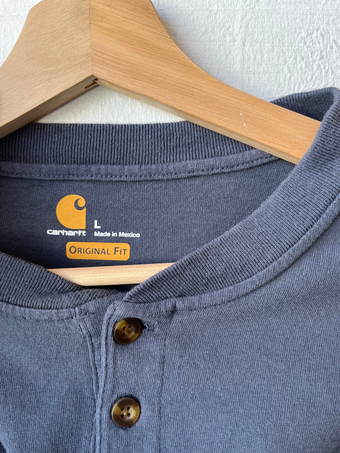 Y2K Carhartt Henley Long Sleeve Shirt