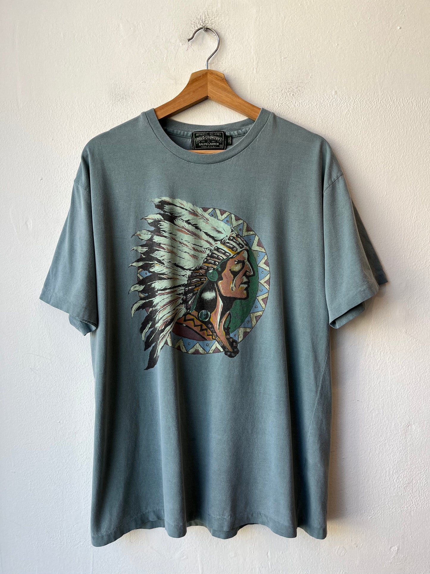 90's Polo Country Indian Head T-Shirt
