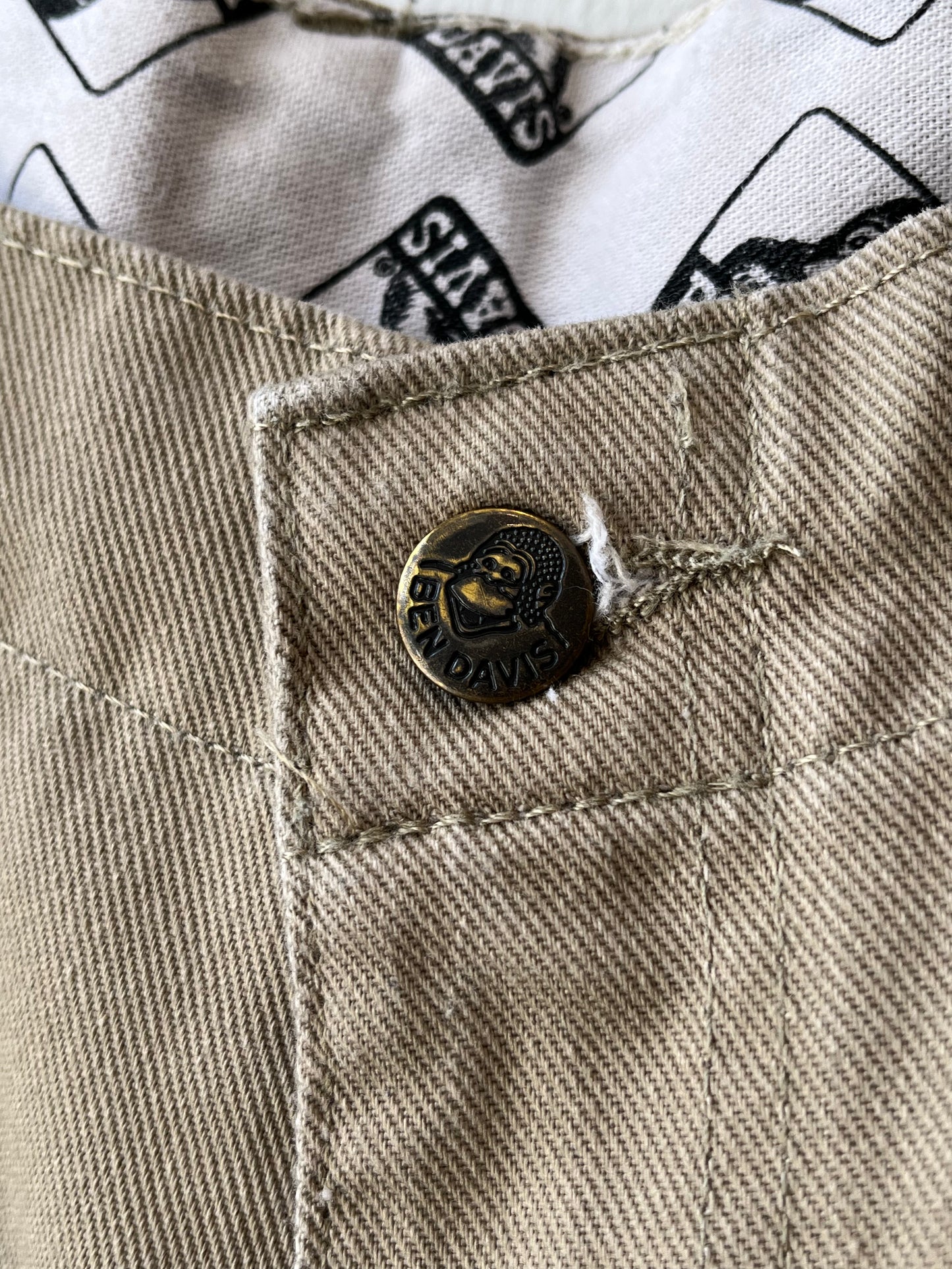 Y2K Ben Davis Tan Work Pants 32"