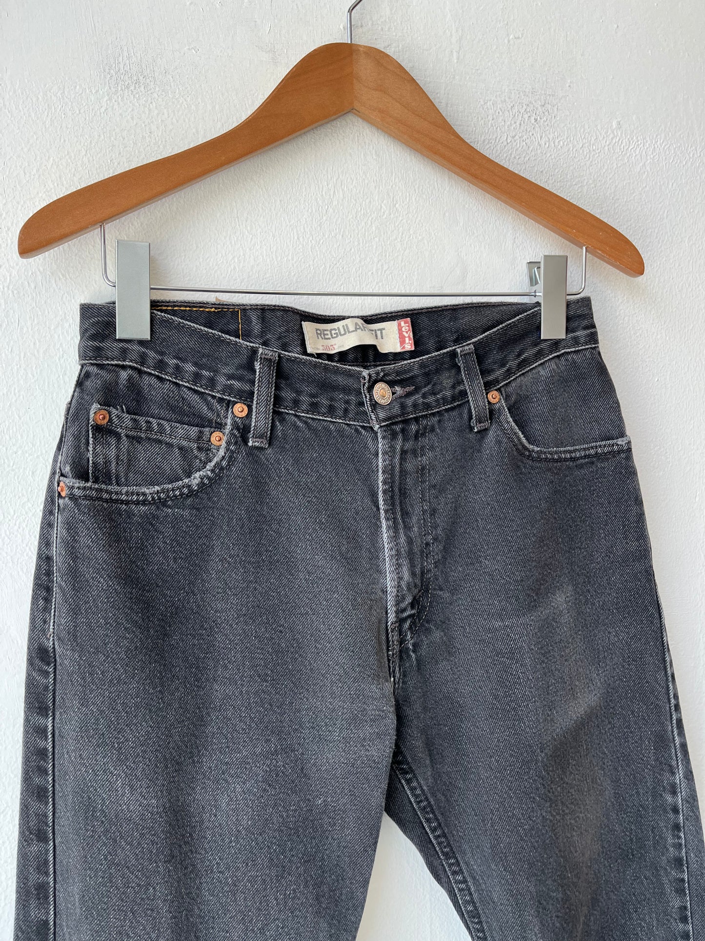 Y2K Levi's Black 505 jeans 30"