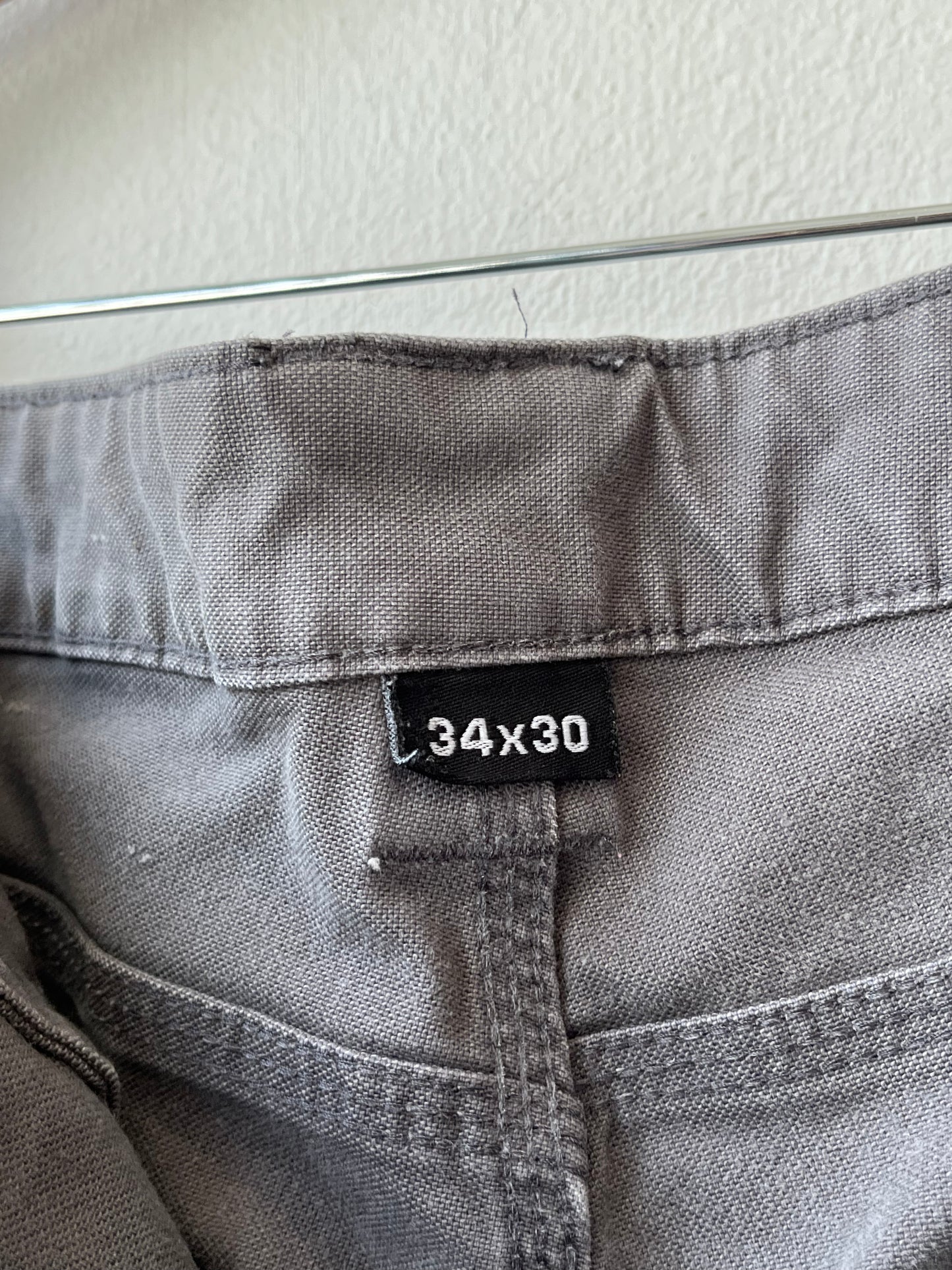 Y2K Milwaukee Gray Work Pants 33"