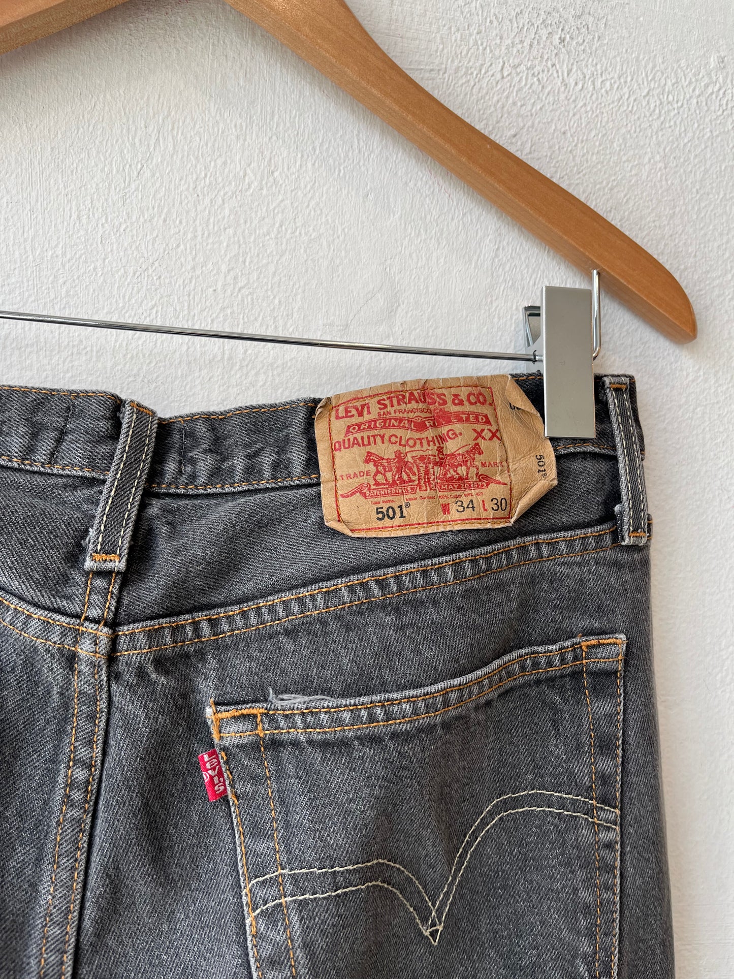 90's Levi's 501XX Gray Jeans 32"