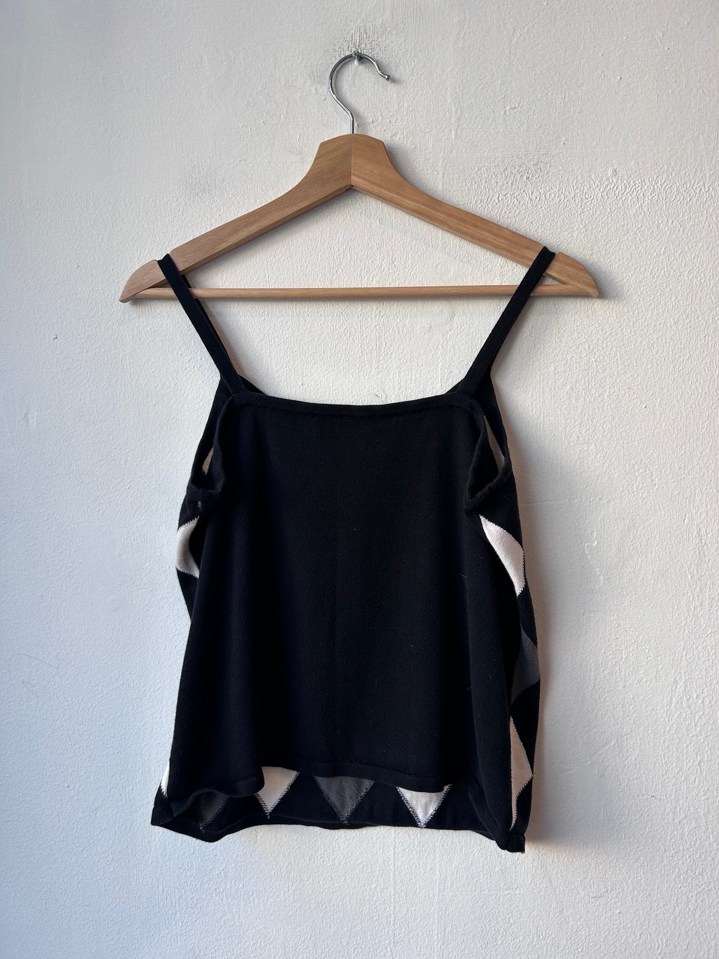 Y2K Argyle Knit Tank Top