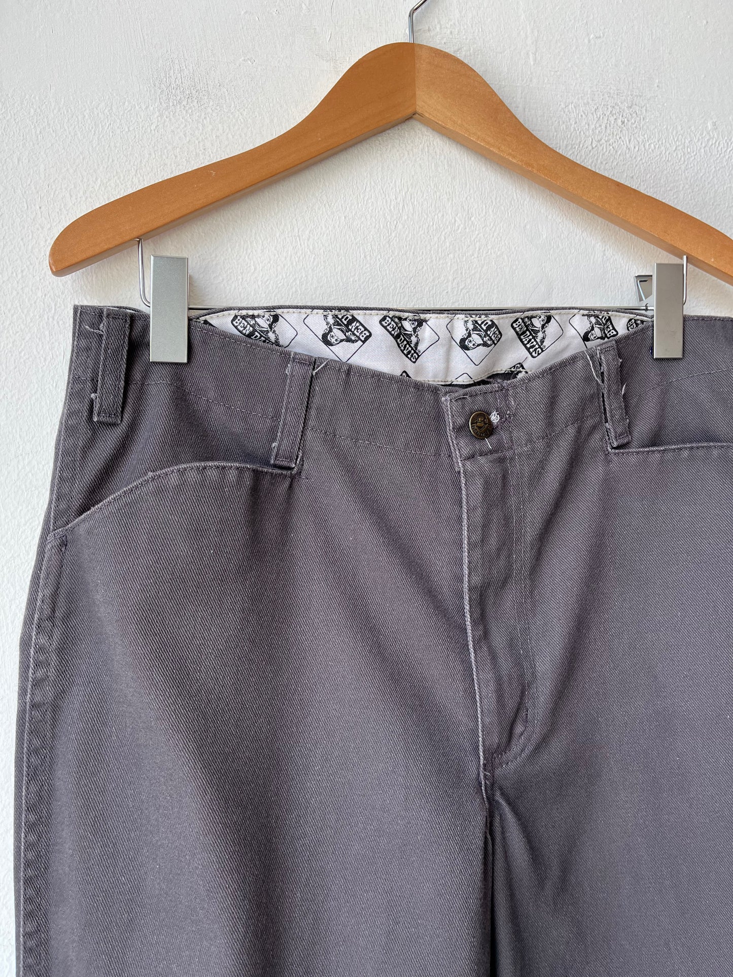 Y2K Ben Davis Gray Work Pants 34"