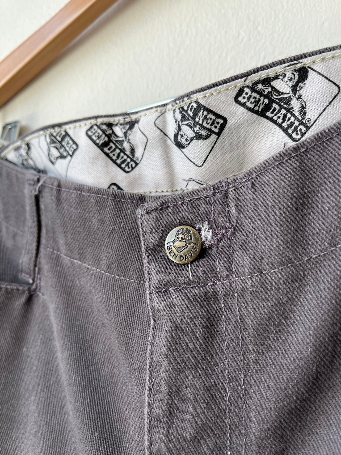 Y2K Ben Davis Gray Work Pants 34"