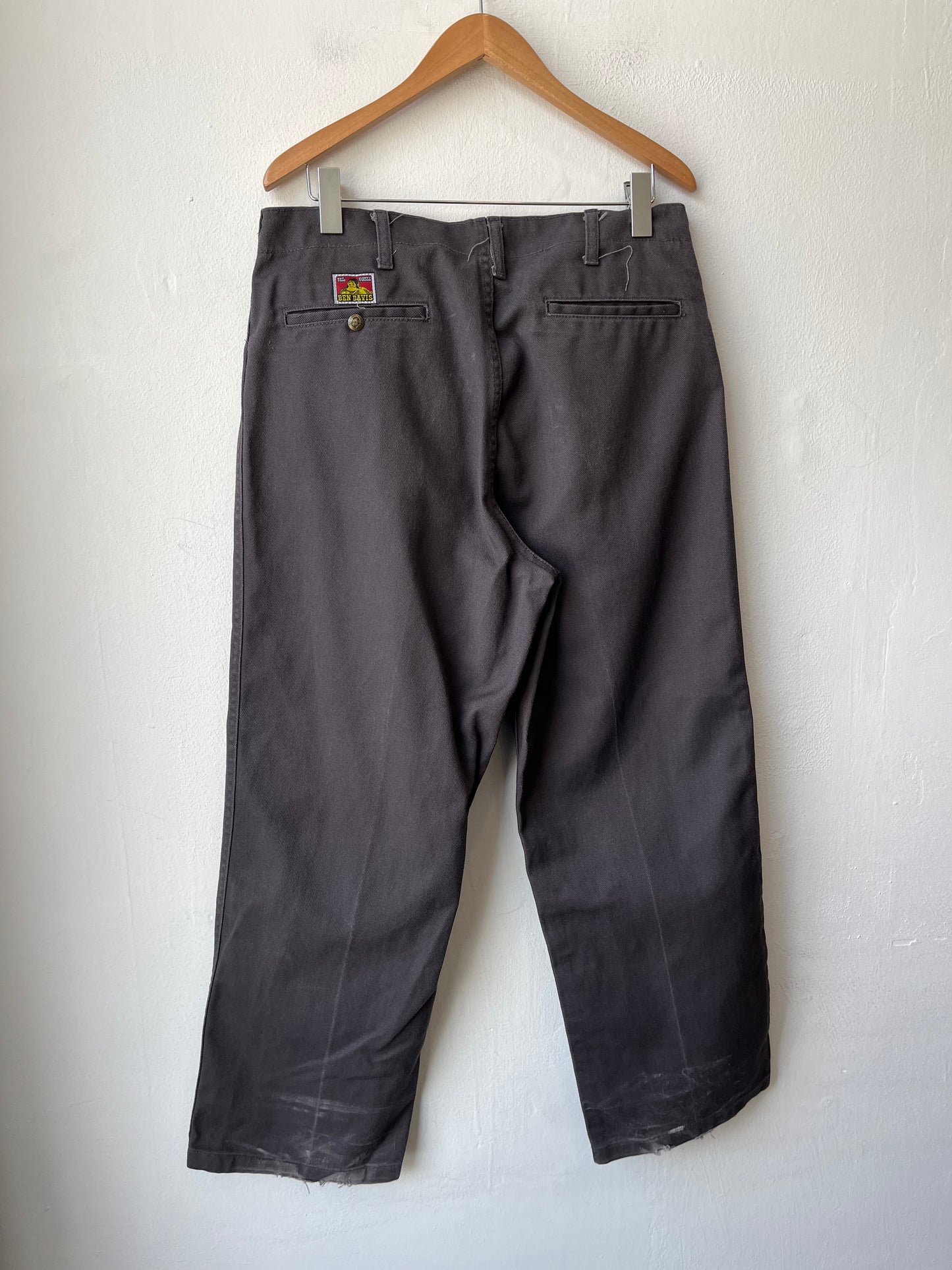 Y2K Ben Davis Gray Work Pants 34"