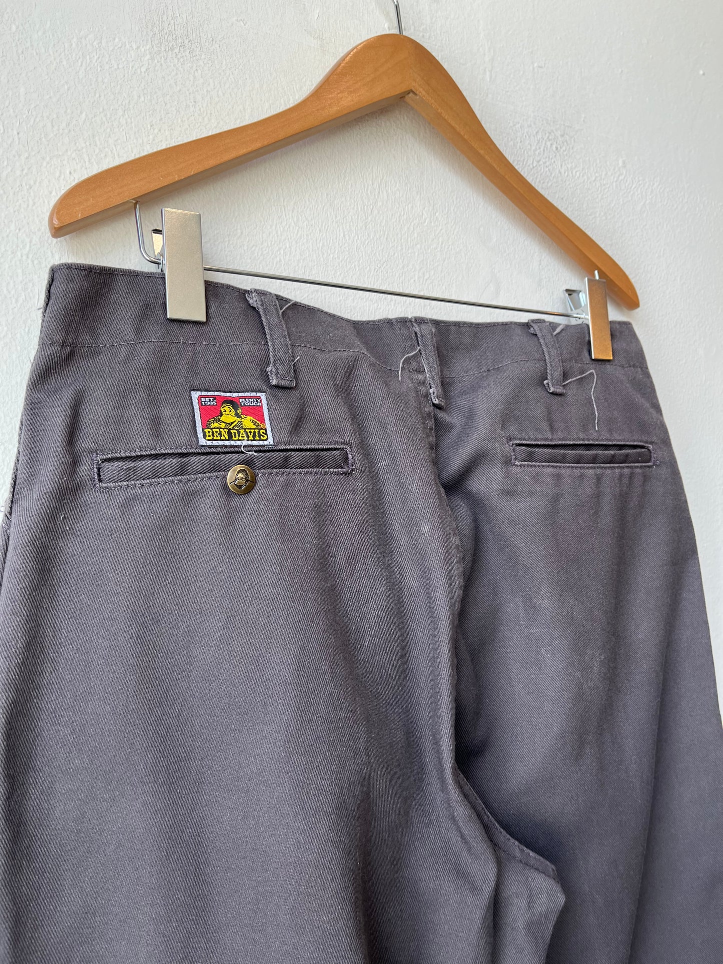 Y2K Ben Davis Gray Work Pants 34"