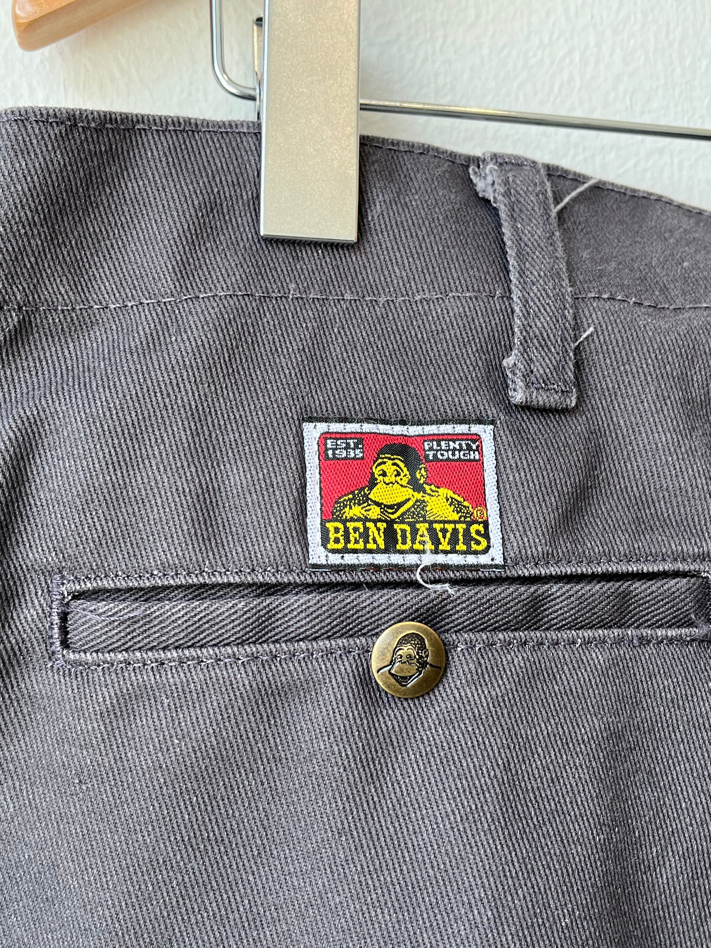 Y2K Ben Davis Gray Work Pants 34"