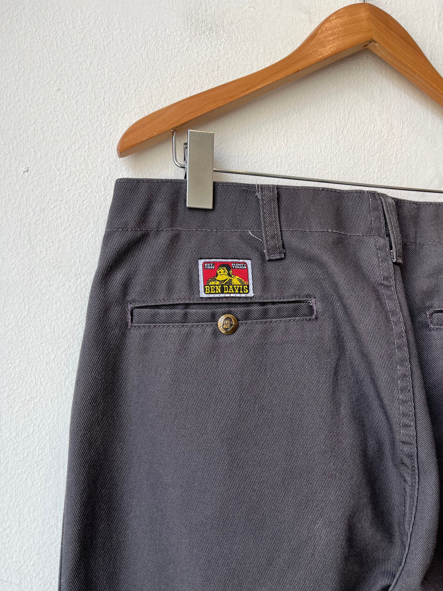 Y2K Gray Ben Davis Work Pants 34"
