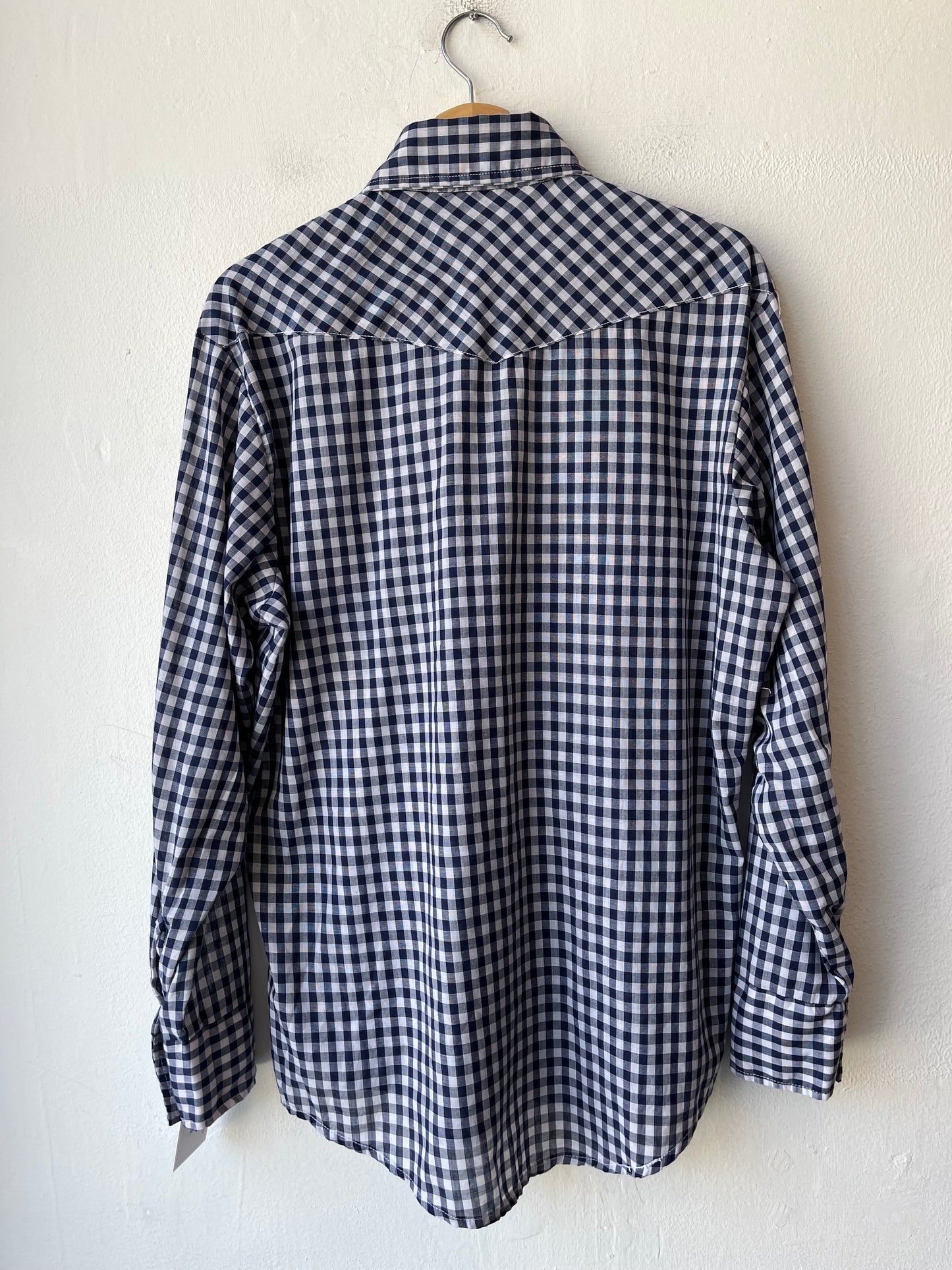 70's Pearl Snap Gingham Shirt