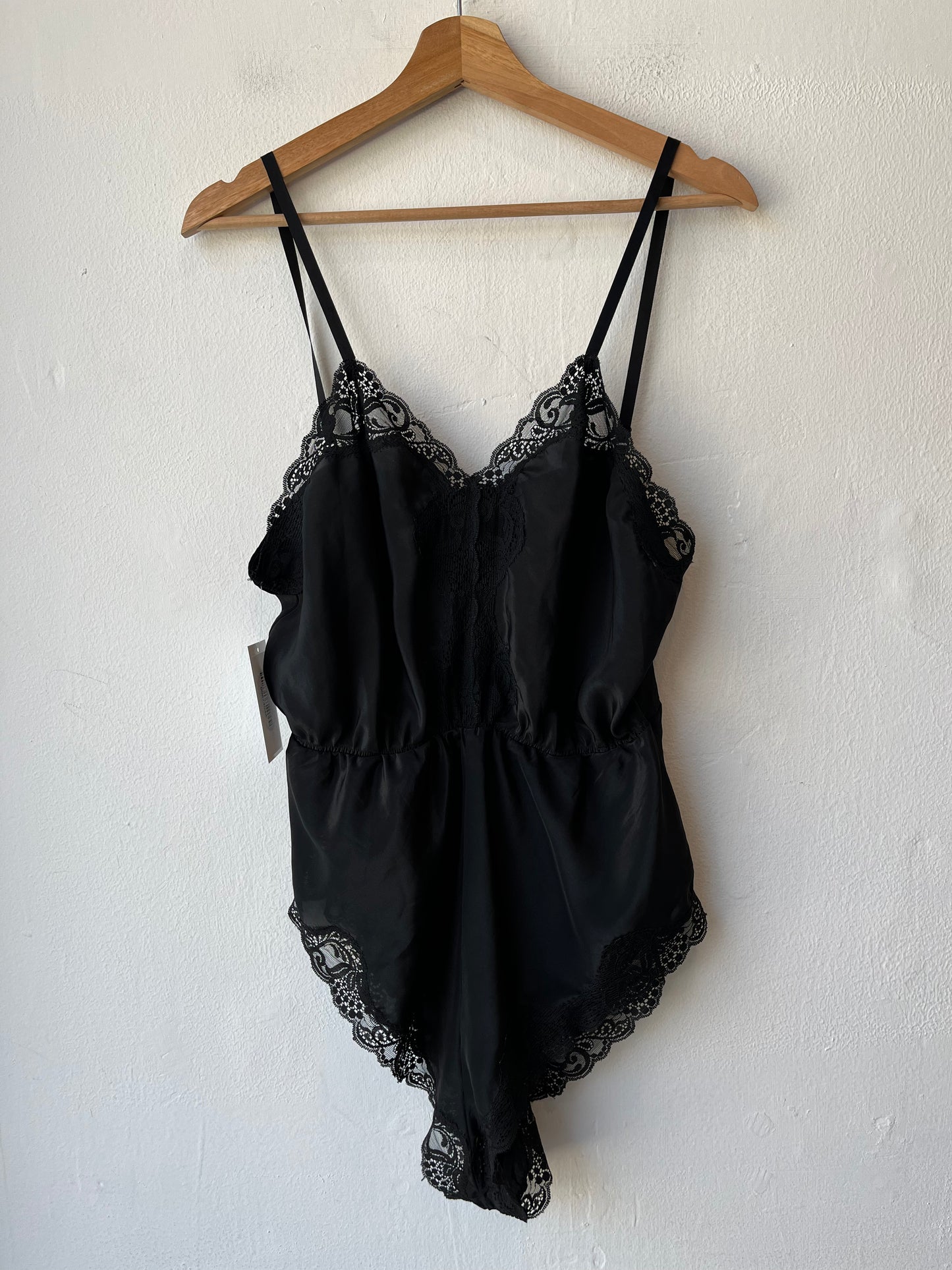 80's Black Lace Bodysuit