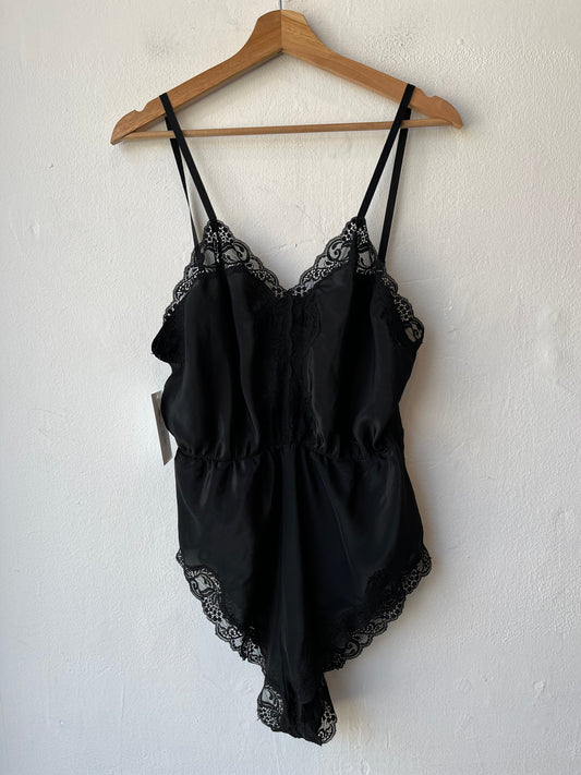 80's Black Lace Bodysuit