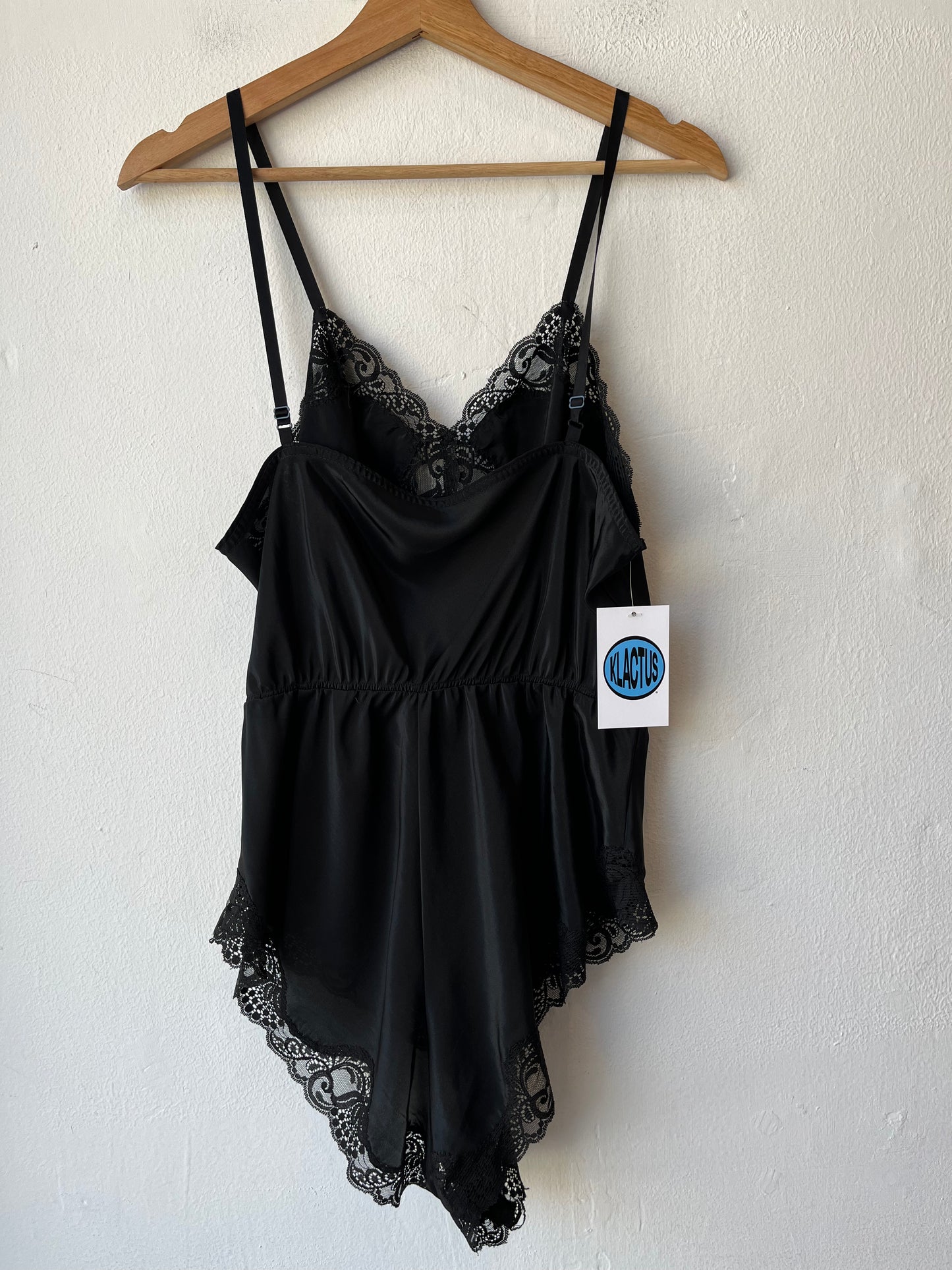 80's Black Lace Bodysuit