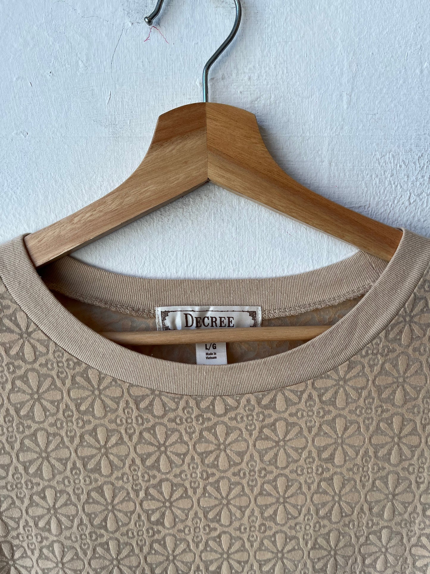 Y2K Sheer Pattern Long Sleeve Shirt