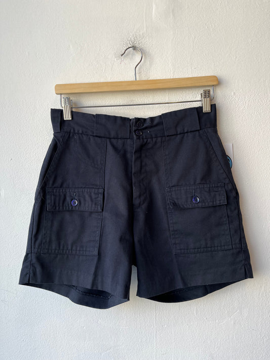 80's Navy Safari Shorts 27"