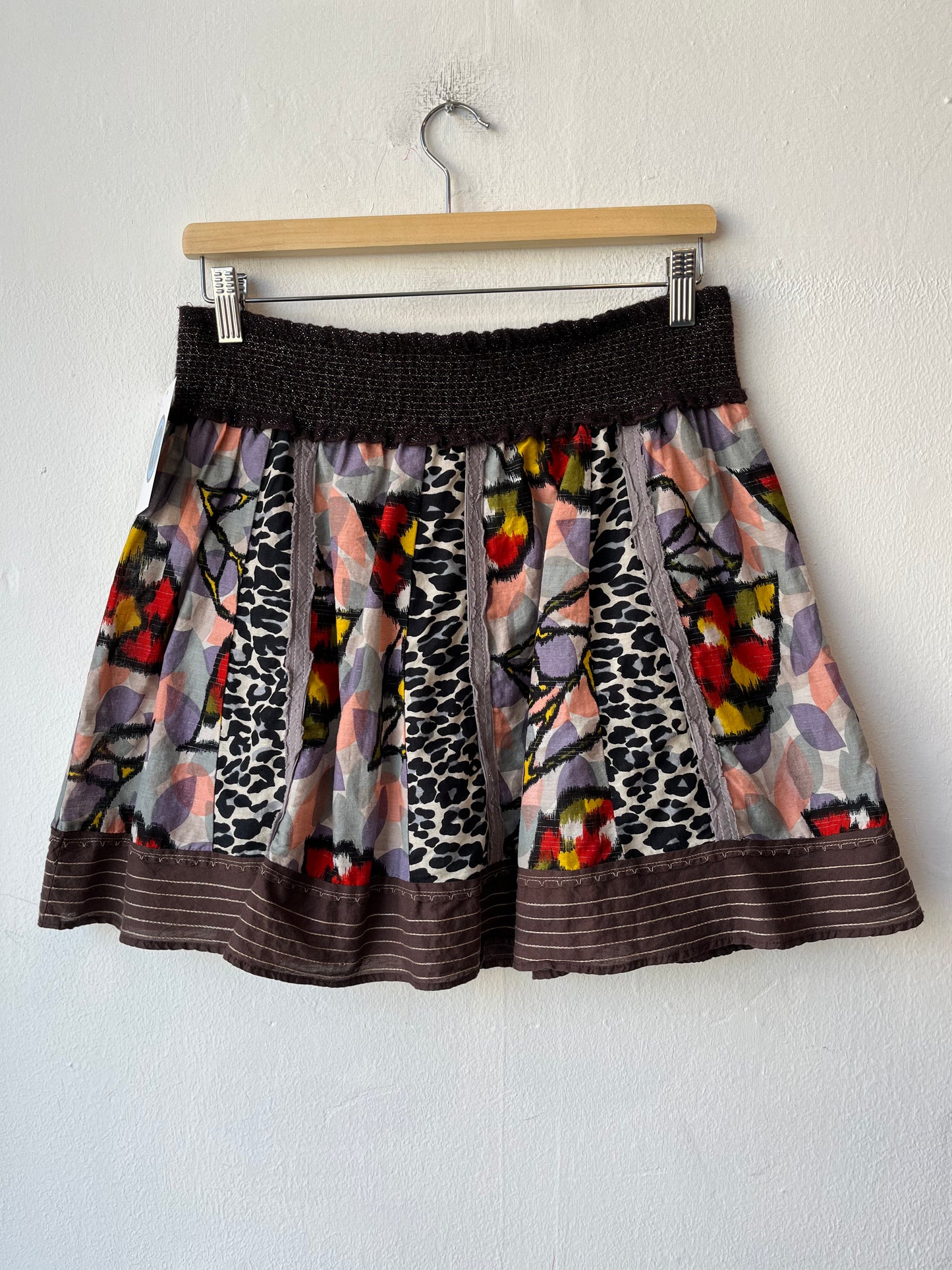 Y2K Textured Cotton Skirt 28-33"