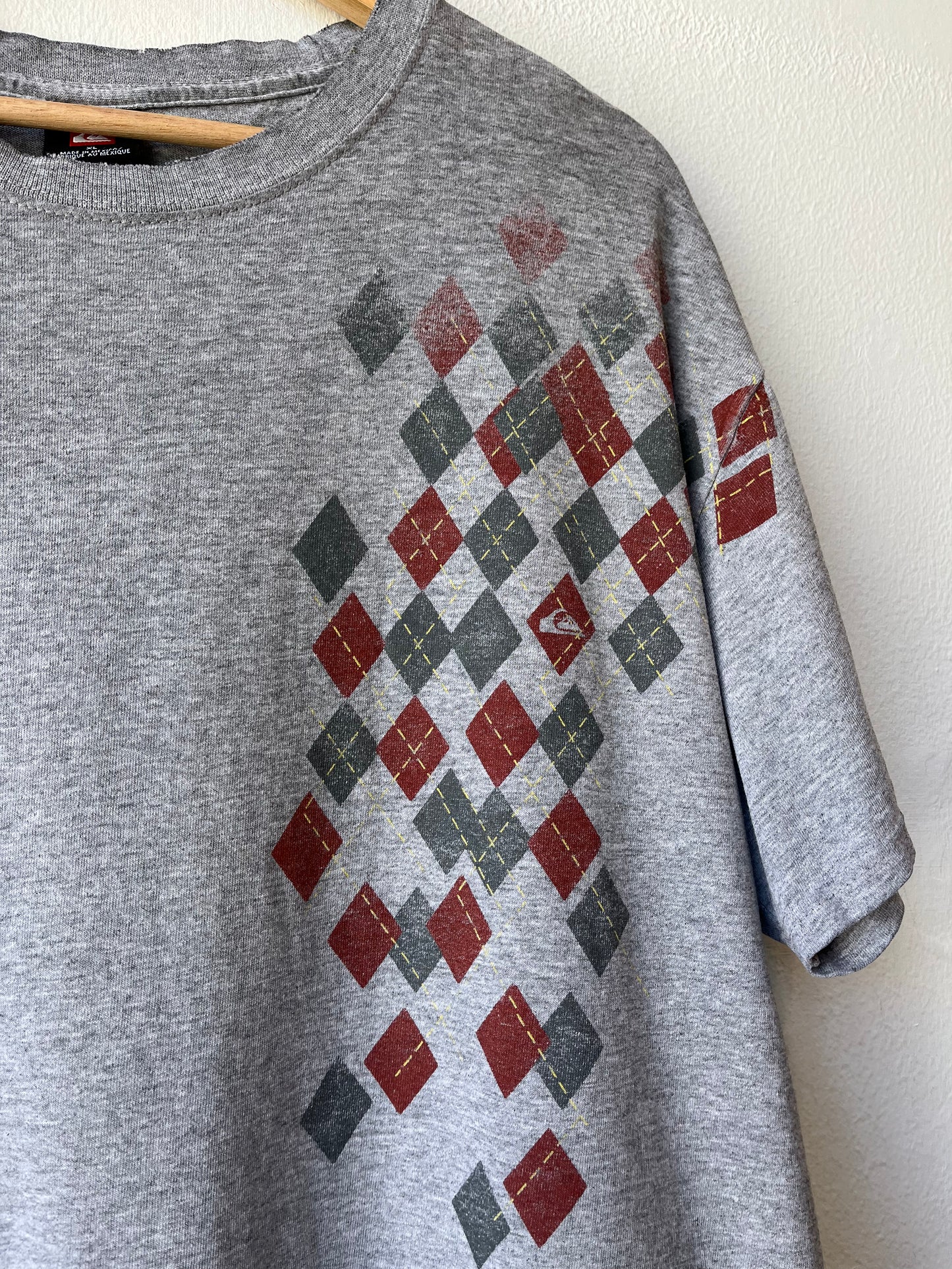 Y2K Quiksilver Argyle T-Shirt