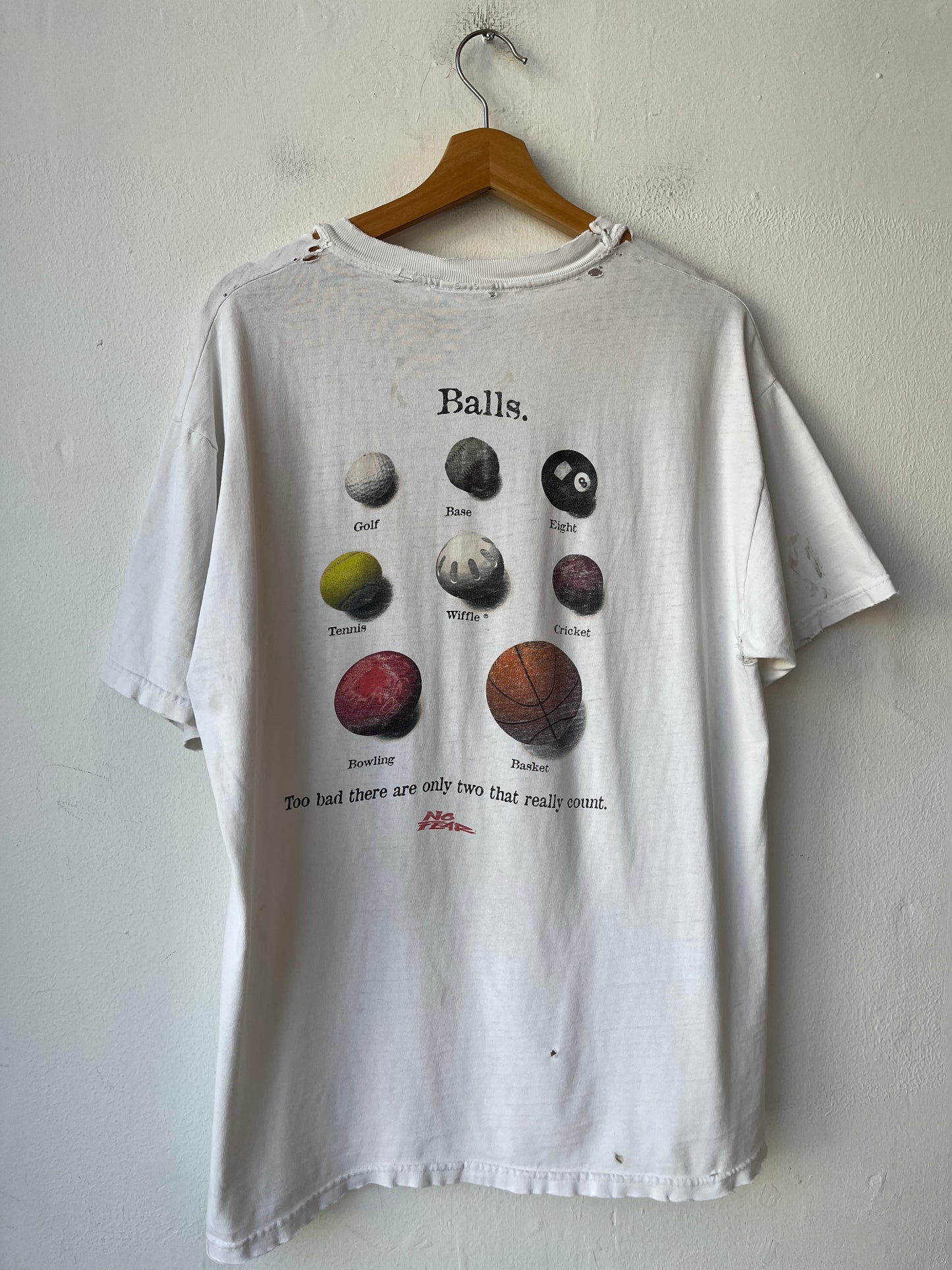 Y2K No Fear Balls T-Shirt