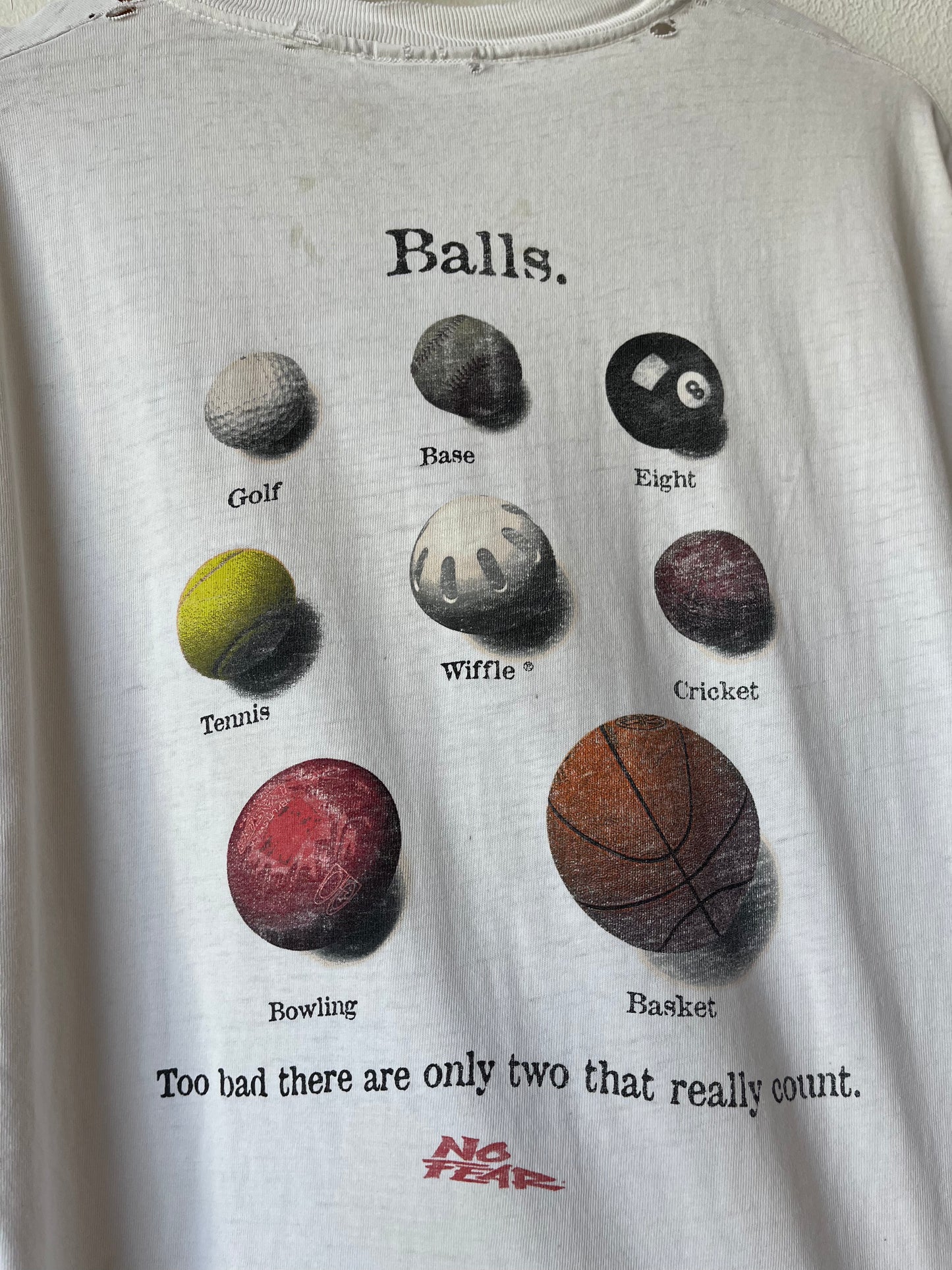 Y2K No Fear Balls T-Shirt