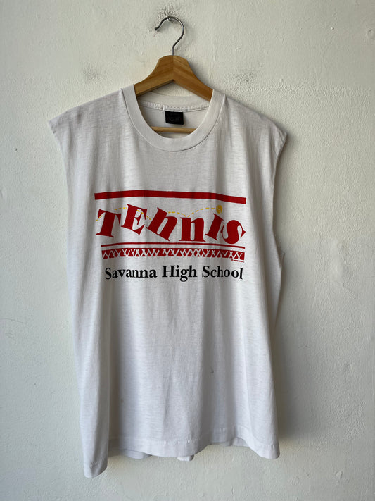 90's Tennis Cutoff Shirt